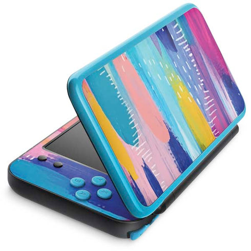 Etta Vee Pink Sparkle Brush Stroke Nintendo 2DS XL (2017) Skin
